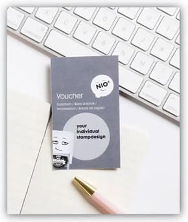 Alt view image 5 of 7 - Custom Stamp Voucher, For Use with NIO 071509 Stamp 071596