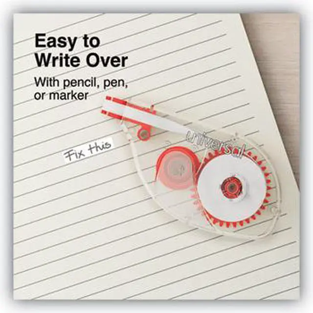 Alt view image 7 of 18 - Universal Side-Application Correction Tape Non-Refillable 1/5" x 393" 10/Pack 75612