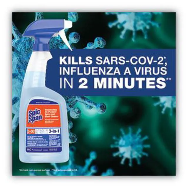 Alt view image 4 of 9 - Spic and Span Disinfecting All-Purpose Spray & Glass Cleaner