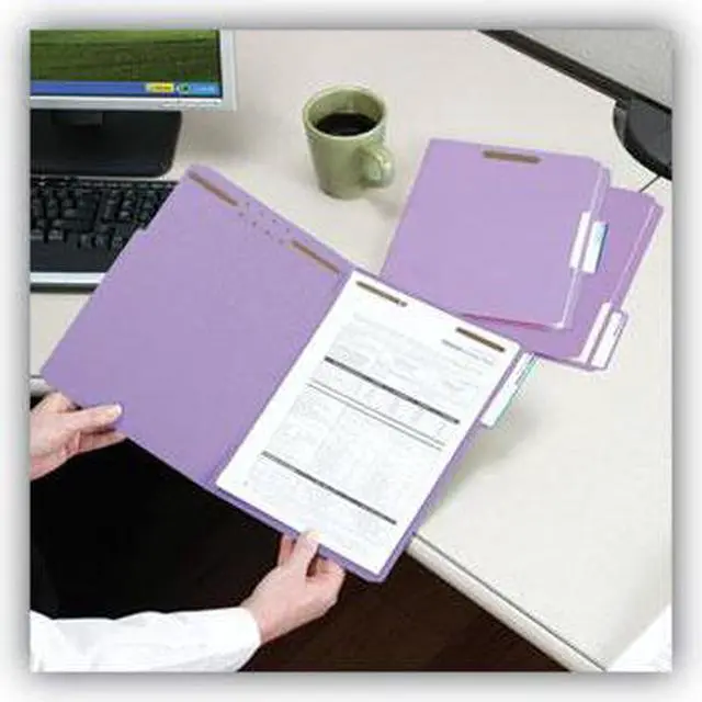 Alt view image 9 of 11 - Smead Folder,Ltr,Fastnr,1/3c,Lv 12440