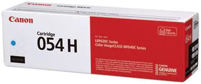 Alt view image 15 of 20 - Canon 054H Original Toner Cartridge Cyan 3027C001