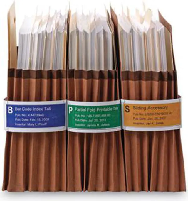 Alt view image 8 of 14 - Viewables Pocket Label Pulls, 1.63 x 10.13, White, 5/Sheet, 9 Sheets/Pack 68001