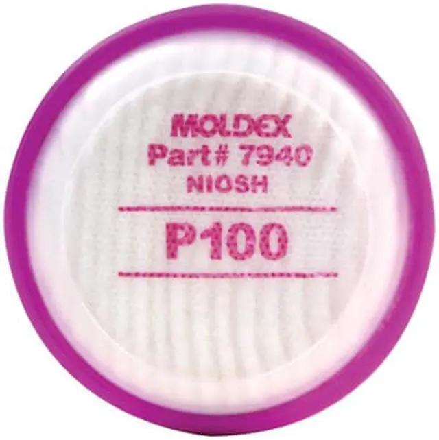Alt view image 6 of 7 - MOLDEX 7940 Disk Filter, Bayonet, P100, Magenta, Niosh Approved