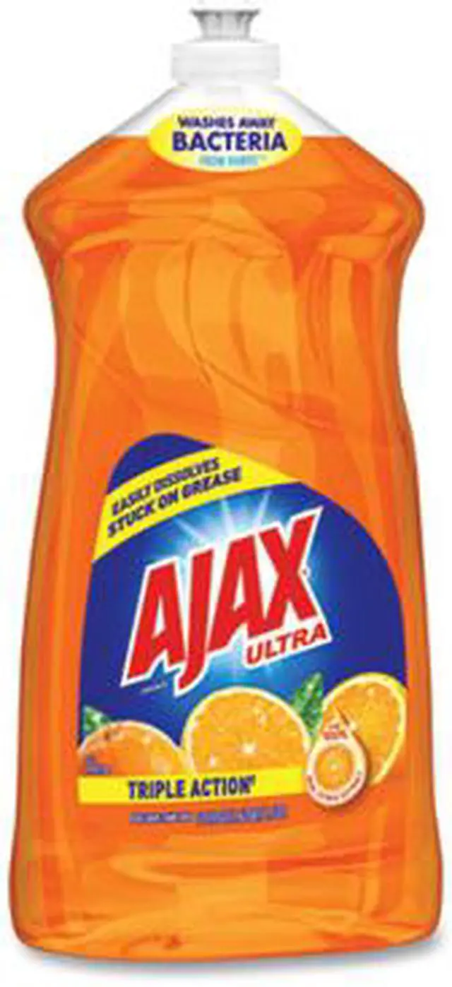 Alt view image 2 of 16 - Ajax Dish Detergent Liquid Antibacterial Orange 52 oz Bottle 49860