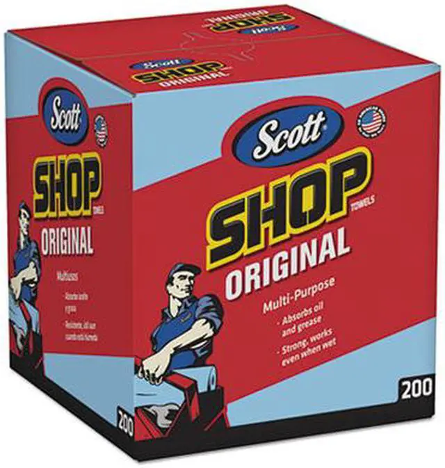 Alt view image 7 of 15 - Kimberly-Clark KIM75190 Scott Shop Towels in a Box