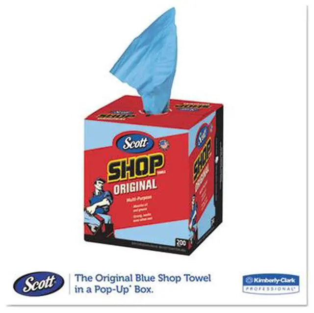 Alt view image 13 of 15 - Kimberly-Clark KIM75190 Scott Shop Towels in a Box