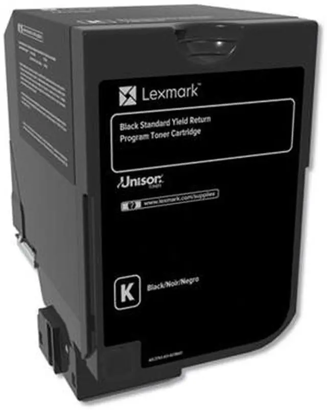 Alt view image 10 of 14 - Lexmark 74C10K0 Return Program Toner Cartridge - Black
