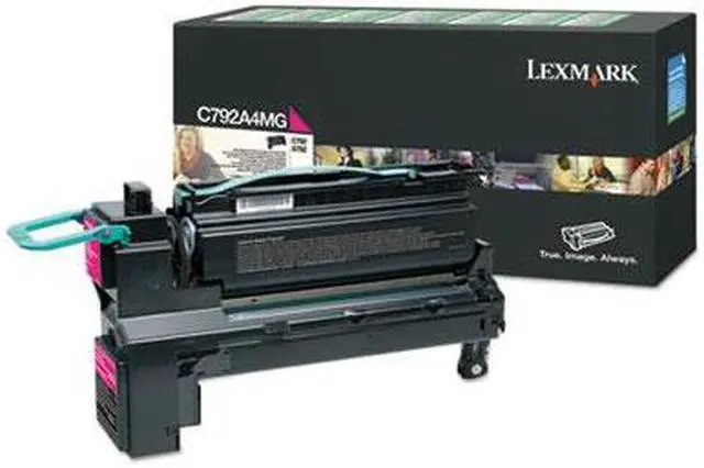 Alt view image 10 of 14 - Lexmark C792A4MG Return Program Toner Cartridge - Magenta