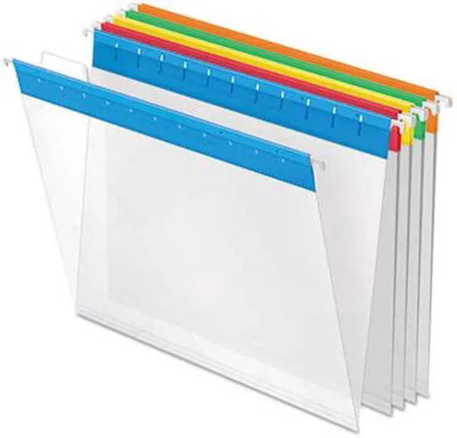 Alt view image 4 of 16 - Pendaflex Poly Hanging File Folders 1/5 Tab Letter Assorted Colors 25/Box 55708