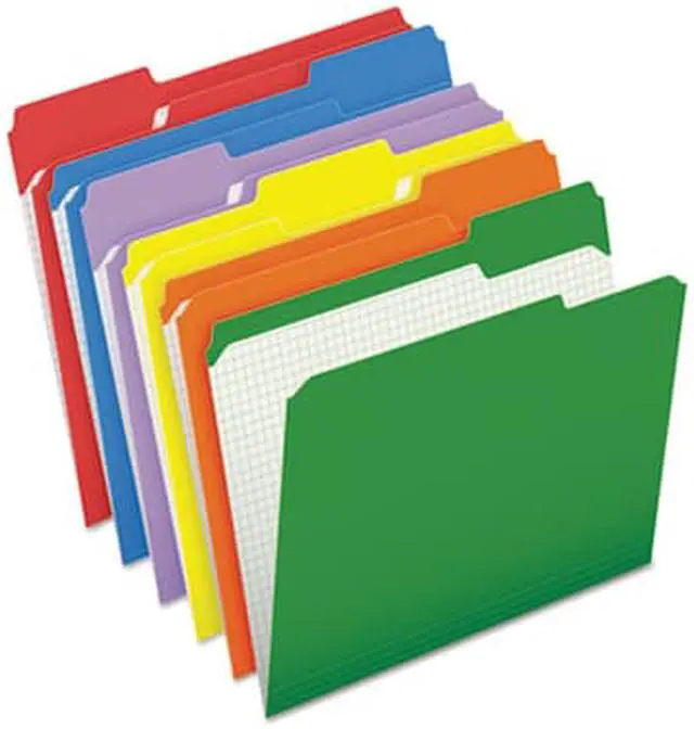 Alt view image 3 of 8 - Pendaflex Reinforced Top Tab File Folders 1/3 Cut Letter Assorted 100/Box