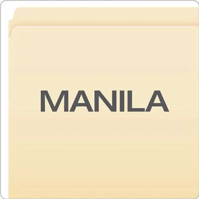 Alt view image 7 of 14 - Pendaflex Essentials File Folders Straight Cut Top Tab Letter Manila 100/Box 752