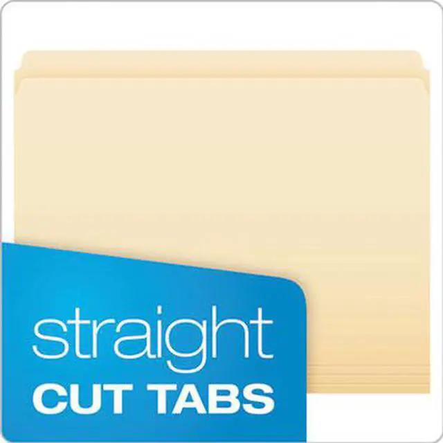 Alt view image 6 of 14 - Pendaflex Essentials File Folders Straight Cut Top Tab Letter Manila 100/Box 752