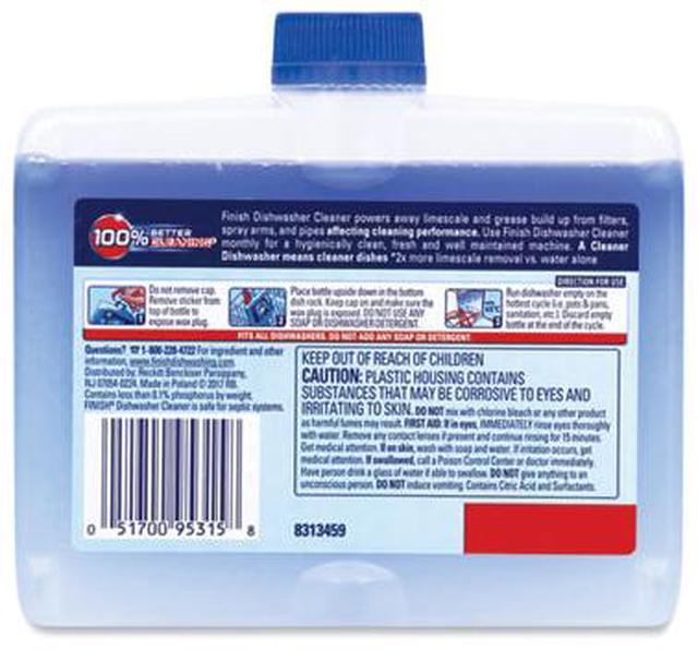 Alt view image 13 of 14 - FINISH Dishwasher Cleaner Fresh 8.45 oz Bottle 6/Carton 95315
