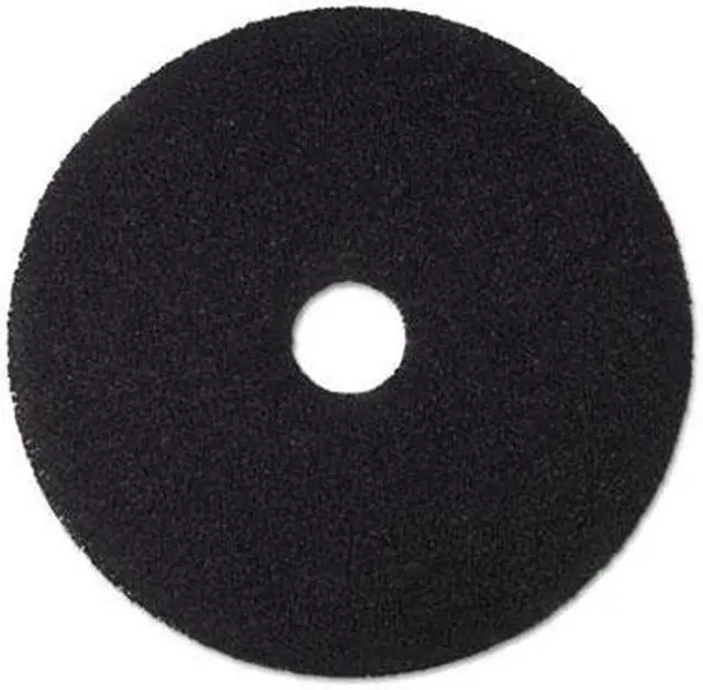 Alt view image 6 of 6 - 3M Corporation MCO 08378 16 Inch 7200 Low-Speed Floor Strip Pad- Black - Case of 5
