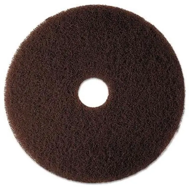 Alt view image 4 of 5 - 3M Corporation MCO 08448 20 Inch 7100 Low-Speed Floor Strip Pad- Brown - Case of 5