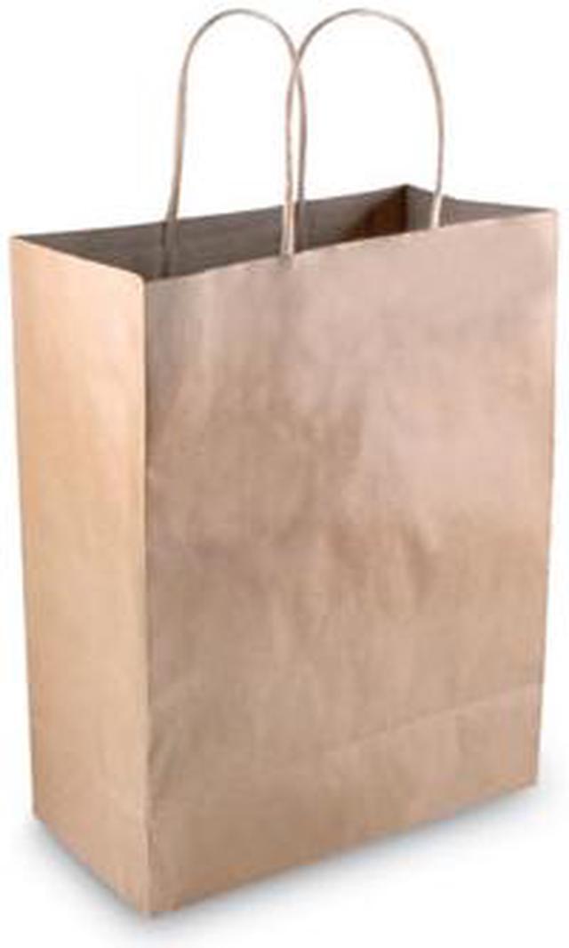 Alt view image 4 of 11 - COSCO Premium Shopping Bag Paper 8 x 10 1/4 Brown 50/Box 098375