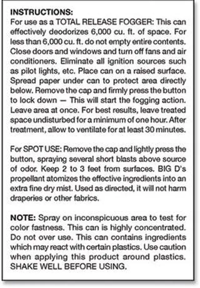 Alt view image 10 of 11 - Odor Control Fogger, Mountain Air Scent, 5 oz Aerosol, 12/Carton BGD344