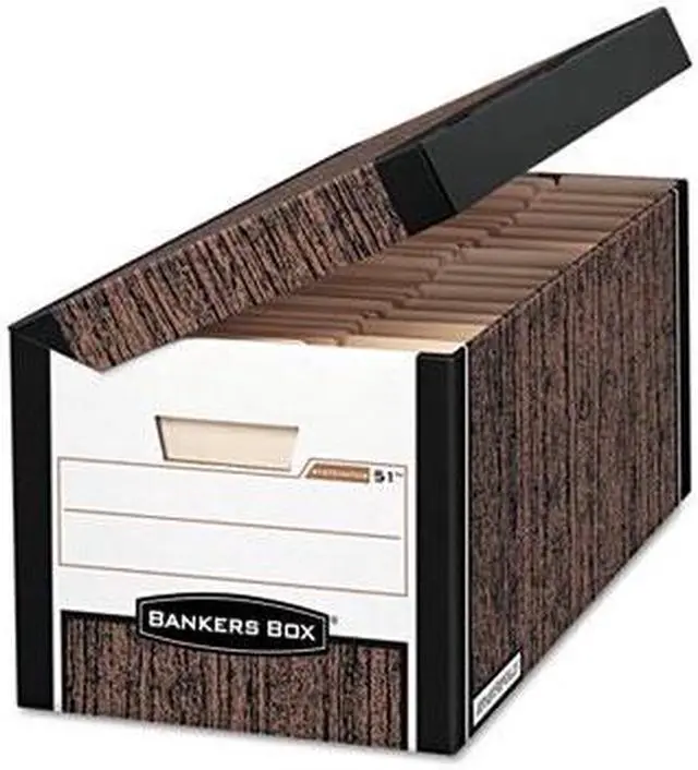 Alt view image 14 of 18 - Bankers Box SYSTEMATIC Med-Duty Storage Boxes Letter 12-1/8 x 24 x 10 Woodgrain