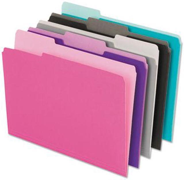 Alt view image 5 of 9 - Pendaflex Interior File Folders 1/3 Cut Top Tab Letter Pastel Assortment 100/Box 421013ASST2