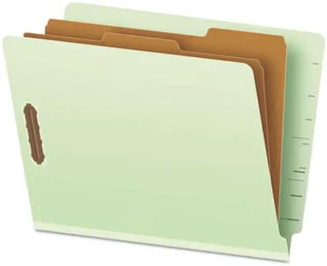 Alt view image 5 of 10 - Pendaflex Pressboard End Tab Classification Folders Letter 2 Dividers/6 Section