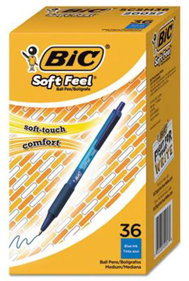 Alt view image 11 of 16 - BIC Pen,Soft Feel Ret,36pk,Be SCSM361BE