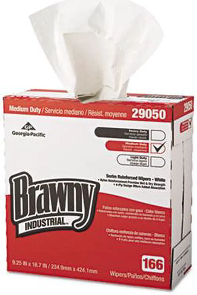 Alt view image 8 of 15 - Georgia Pacific GPC 290-50/03 Brawny Industrial 4-Ply Scrim Reinforced Paper Wipers