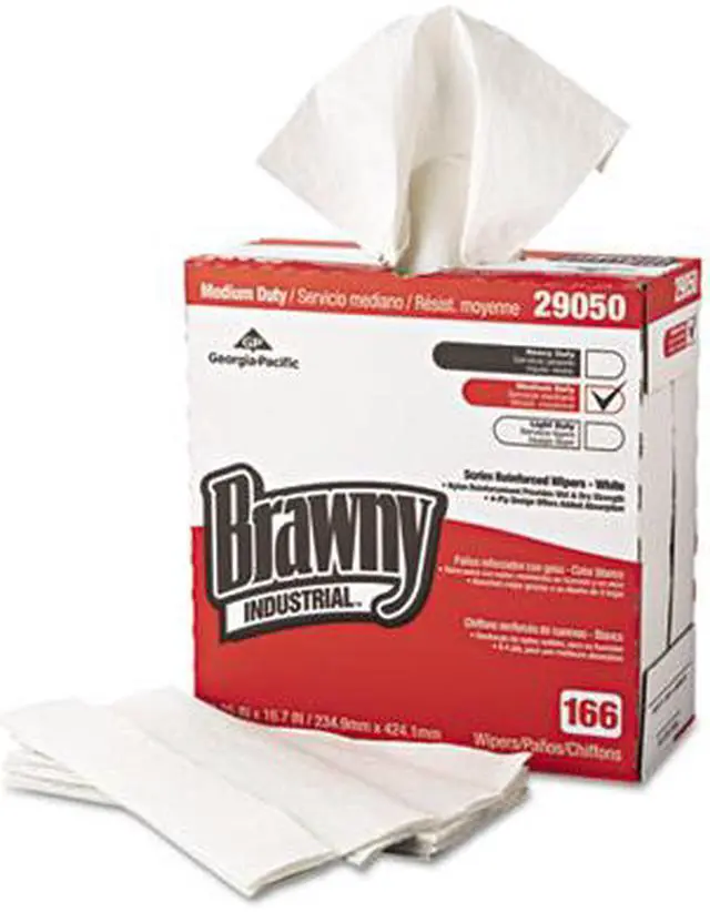Alt view image 9 of 15 - Georgia Pacific GPC 290-50/03 Brawny Industrial 4-Ply Scrim Reinforced Paper Wipers