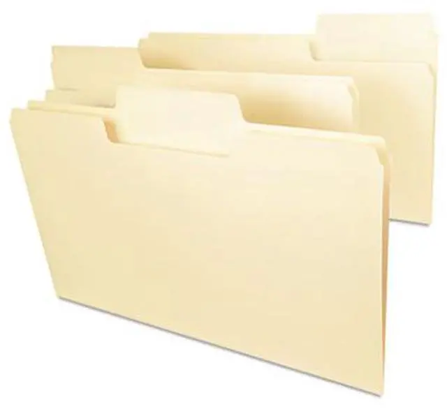 Alt view image 9 of 18 - Smead 15401 - SuperTab Heavyweight Folder, Manila, 1/3 Cut, Legal, 50/BX