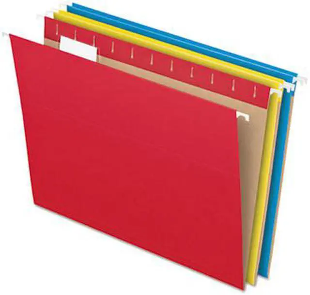 Alt view image 4 of 18 - Pendaflex Essentials Colored Hanging Folders 1/5 Tab Letter Assorted Colors 25/Box 81612