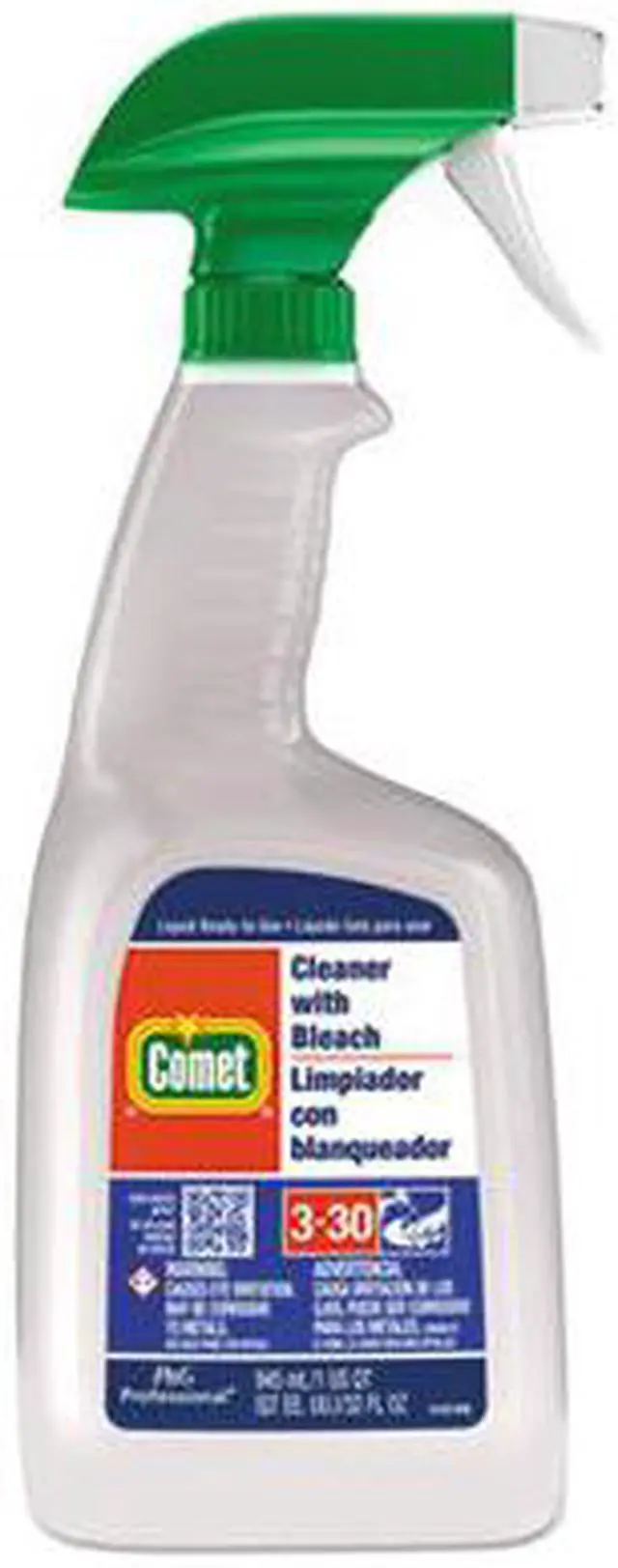 Alt view image 7 of 10 - Procter & Gamble 02287 32 oz Bottle Comet Cleaner with Bleach - Case of 8