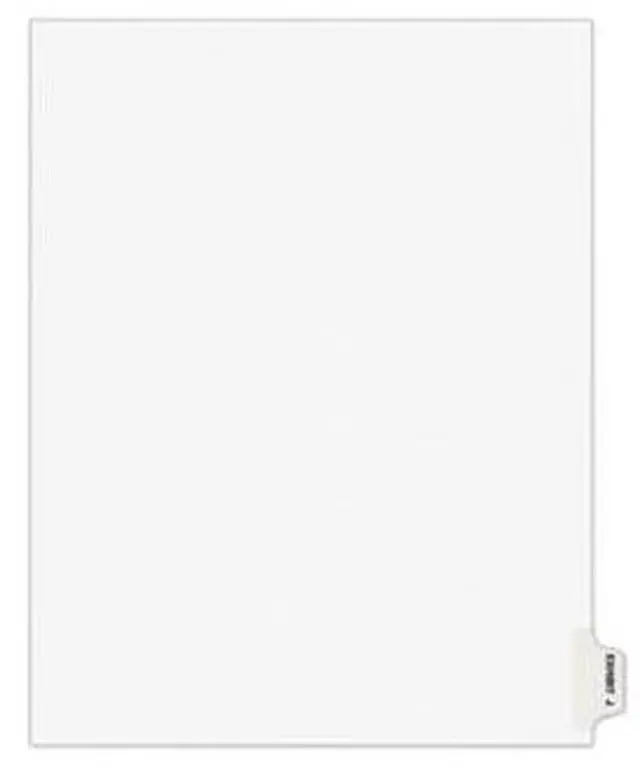 Alt view image 3 of 6 - Avery-Style Preprinted Legal Side Tab Divider Exhibit J Letter White 25/Pack
