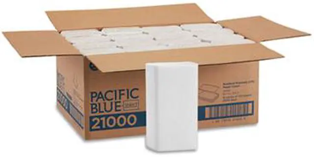 Alt view image 7 of 10 - Signature Paper Towel 9 1/5 x 9 2/5 White 125/Pack 16 Packs/Carton 21000