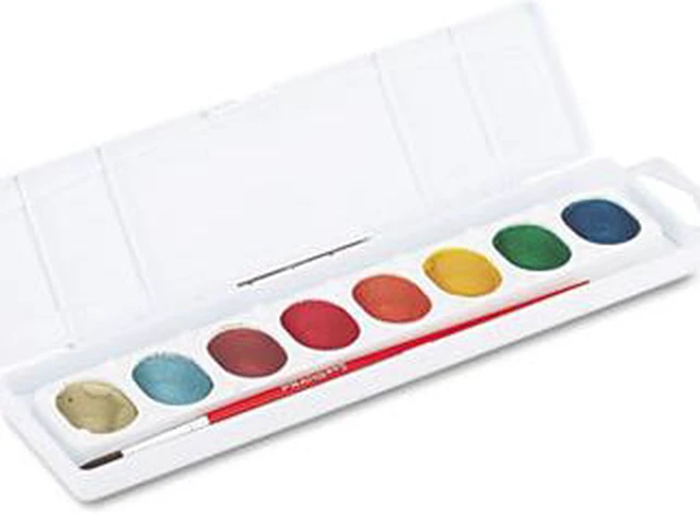Alt view image 4 of 4 - Dixon 80516 Metallic Washable Watercolors Eight Assorted Colors per Set