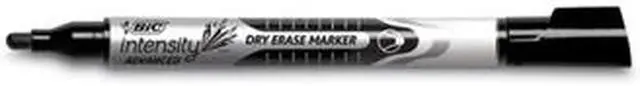Alt view image 9 of 19 - BIC GELIPP121-AST Low Odor And Bold Writing Pen Style Dry Erase Marker, Bullet Tip, Assorted, 12