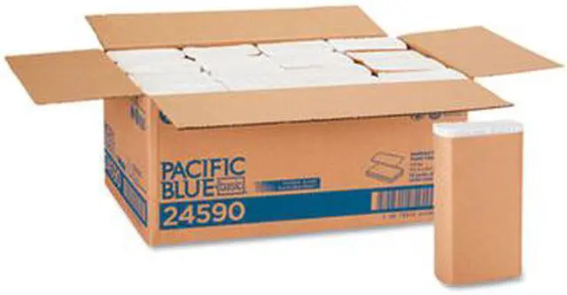 Alt view image 6 of 13 - Envision Multifold Paper Towels 1-Ply 9 1/5 x 9 2/5 White 250/Pack 16 Packs