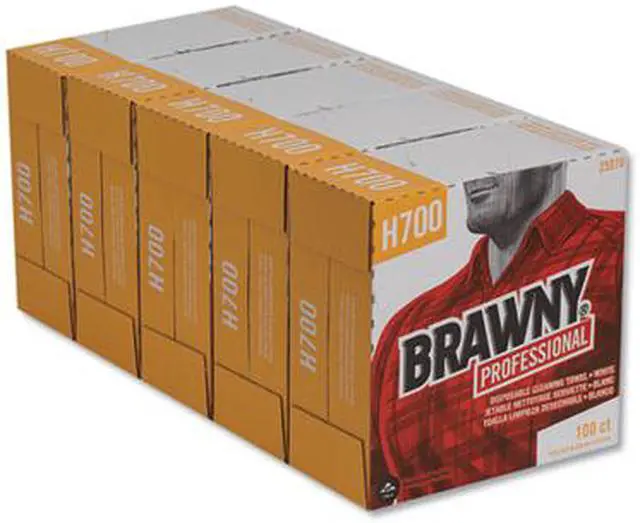 Alt view image 13 of 20 - Brawny Heavy-Duty Shop Towels Cloth 9 1/10 x 16 1/2 100/Box 25070