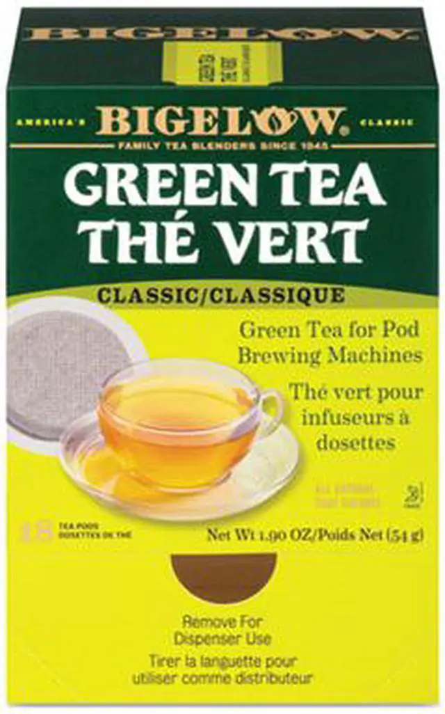 Alt view image 5 of 12 - Bigelow Green Tea Pods 1.90 oz 18/Box 007906