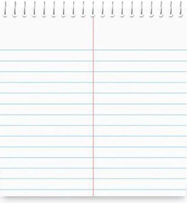Alt view image 10 of 17 - Universal Steno Pads, Gregg Rule, Red Cover, 80 White 6 X 9 Sheets 96920