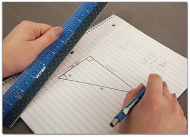 Alt view image 8 of 18 - Victor Easy Read Stainless Steel Ruler Standard/Metric 12" Blue EZ12SBL
