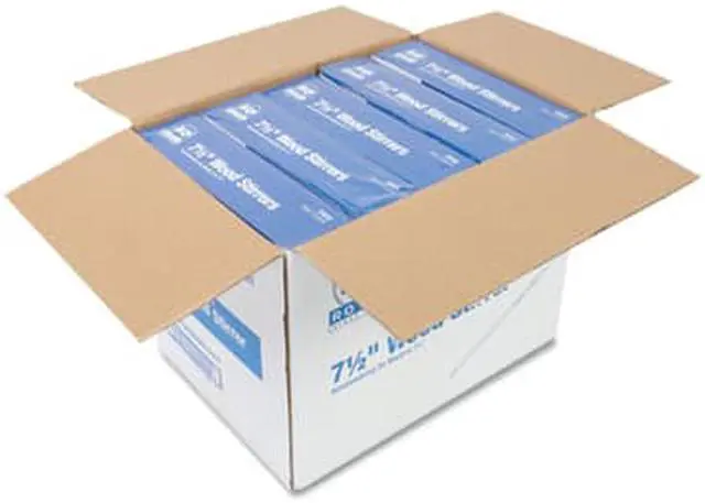 Alt view image 4 of 6 - Amercareroyal Wood Coffee Stirrers, 7.5" Long, 500/Box, 10 Boxes/Carton R825CT