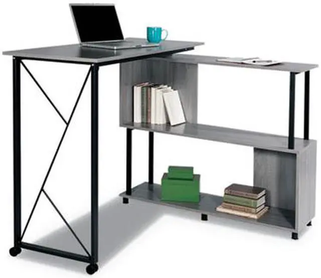 Alt view image 4 of 4 - Safco Products 1904GR Mood Rotating Worksurface Standing Desk