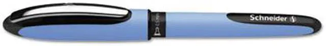 Alt view image 2 of 6 - One Hybrid Gel Pen Stick Fine 0.5 mm Black Ink Blue Barrel 10/Box 183501