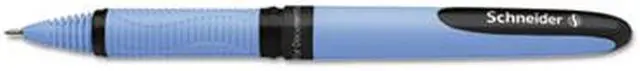 Alt view image 4 of 6 - One Hybrid Gel Pen Stick Fine 0.5 mm Black Ink Blue Barrel 10/Box 183501