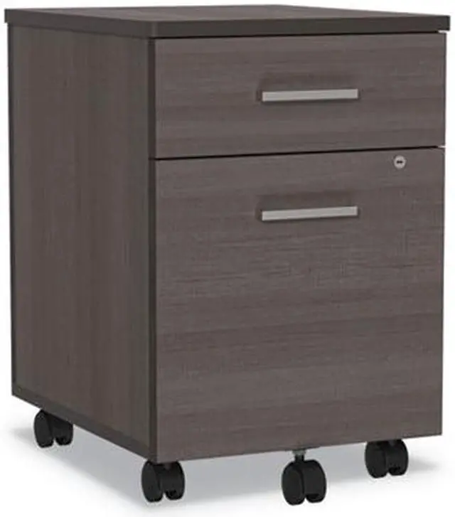 Alt view image 8 of 17 - Linea Italia - LITTR752MOC - Trento Line Mobile Pedestal File, Box/File Drawer, Mocha