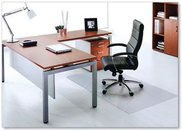 Alt view image 18 of 20 - Floortex Cleartex Ultimat Polycarbonate Chair Mat for Hard Floors 48 x 53 Clear