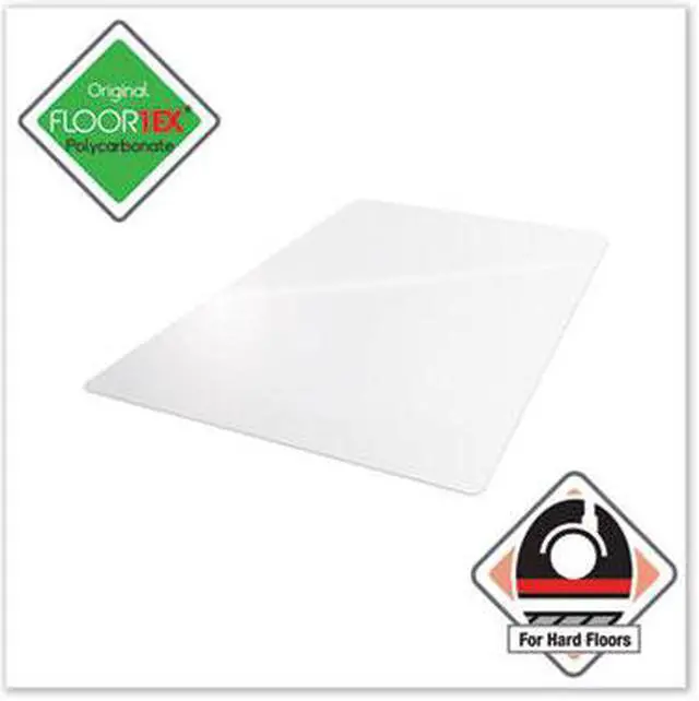Alt view image 20 of 20 - Floortex Cleartex Ultimat Polycarbonate Chair Mat for Hard Floors 48 x 53 Clear