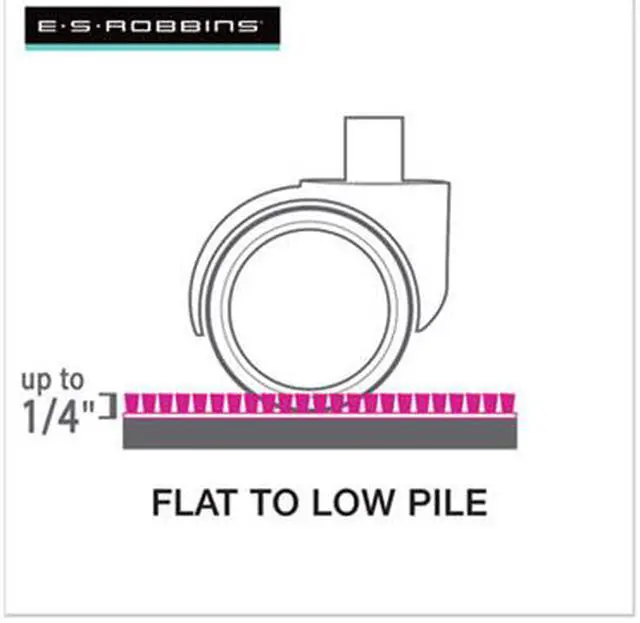 Alt view image 5 of 13 - ES Robbins 120321 AnchorBar Task Series Value Chair Mat for Carpet- Rectangle- 46w x 60l- Clear