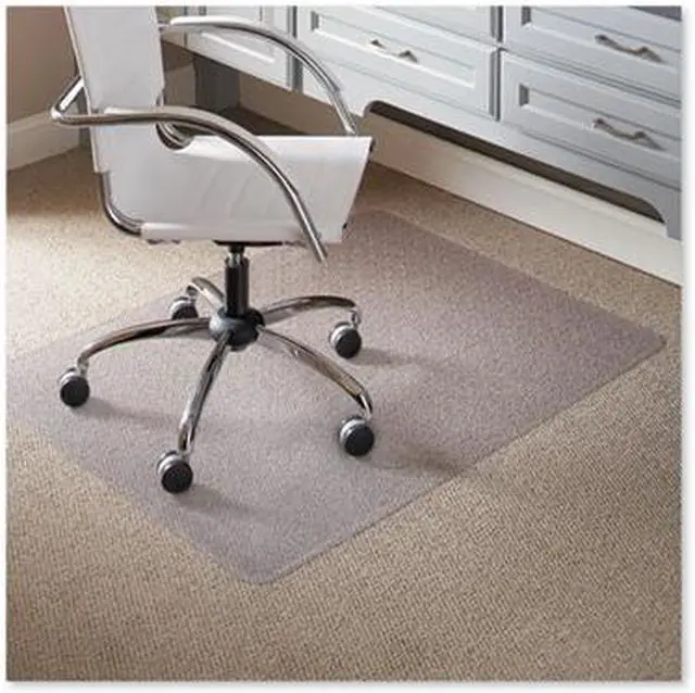 Alt view image 3 of 13 - ES Robbins 120321 AnchorBar Task Series Value Chair Mat for Carpet- Rectangle- 46w x 60l- Clear