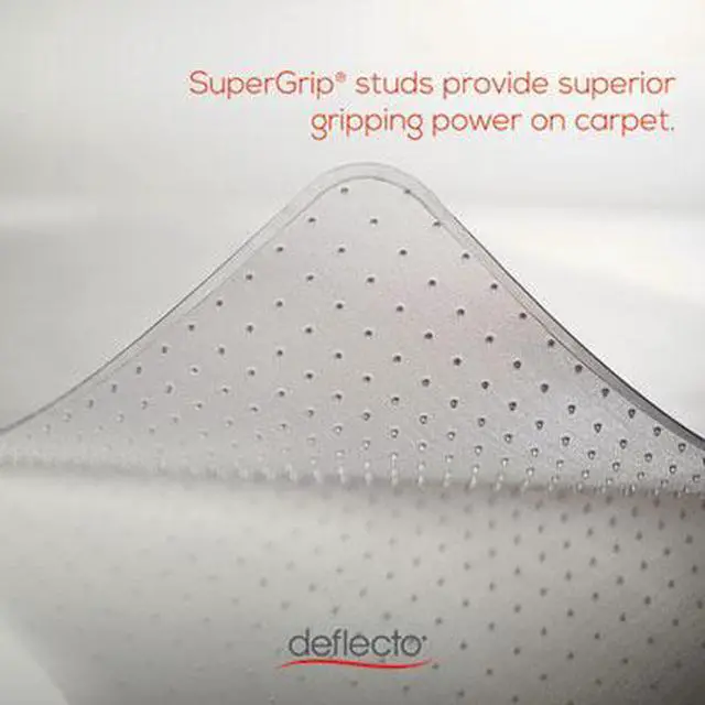 Alt view image 5 of 16 - Deflecto SuperMat for Carpet - Carpet, Indoor - 48" Length x 36" Width - Lip Size 10" Length x 19" Width - Rectangle - C