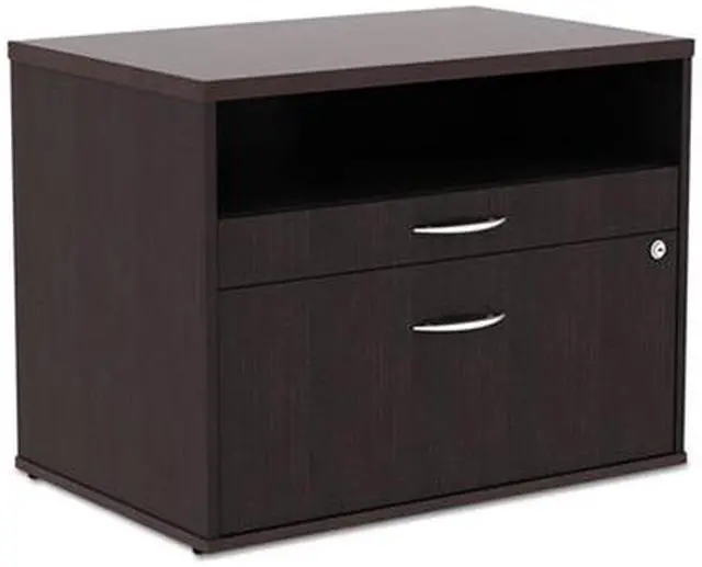 Alt view image 3 of 13 - Alera - LS583020ES - Alera Open Office Series Low File Cab Cred, 29 1/2 x 19 1/8 x 22 7/8, Espresso